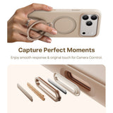 Torras iPhone 17 Pro Kuori Ostand Q3 Silicone Desert Gold