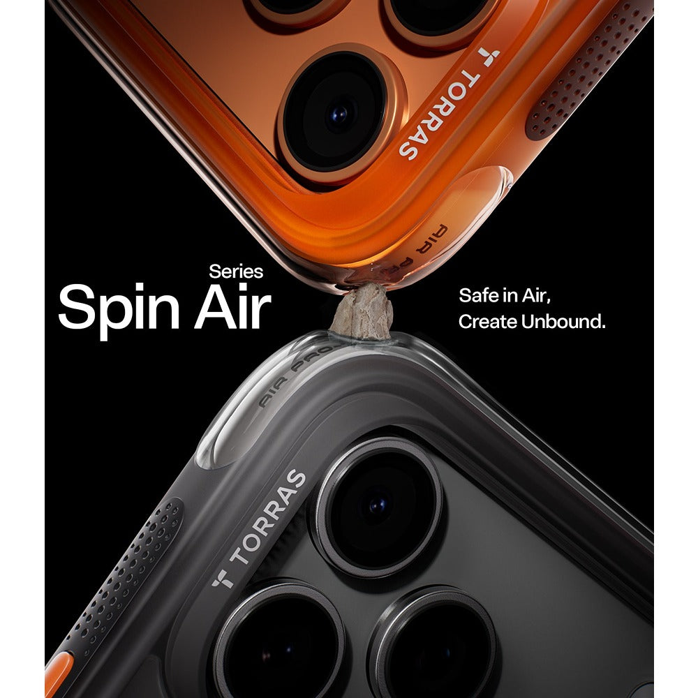 Torras iPhone 17 Pro Max Kuori Ostand Q3 Air Shadow Black