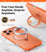 Torras iPhone 17 Pro Max Kuori Ostand Q3 Spin Energy Oranssi