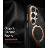 Torras Samsung Galaxy S26 Ultra Kuori Ostand Q3 Vegskin Obsidian Black