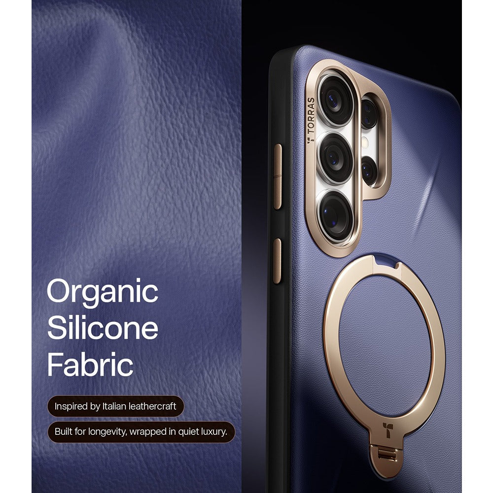 Torras Samsung Galaxy S26 Ultra Kuori Ostand Q3 Vegskin Dark Purple