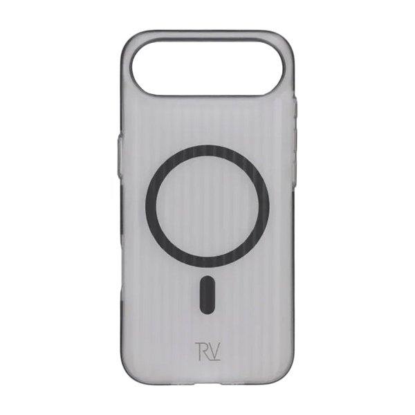 Rvelon iPhone Air -kuori, aallotettu, MagSafe, harmaa