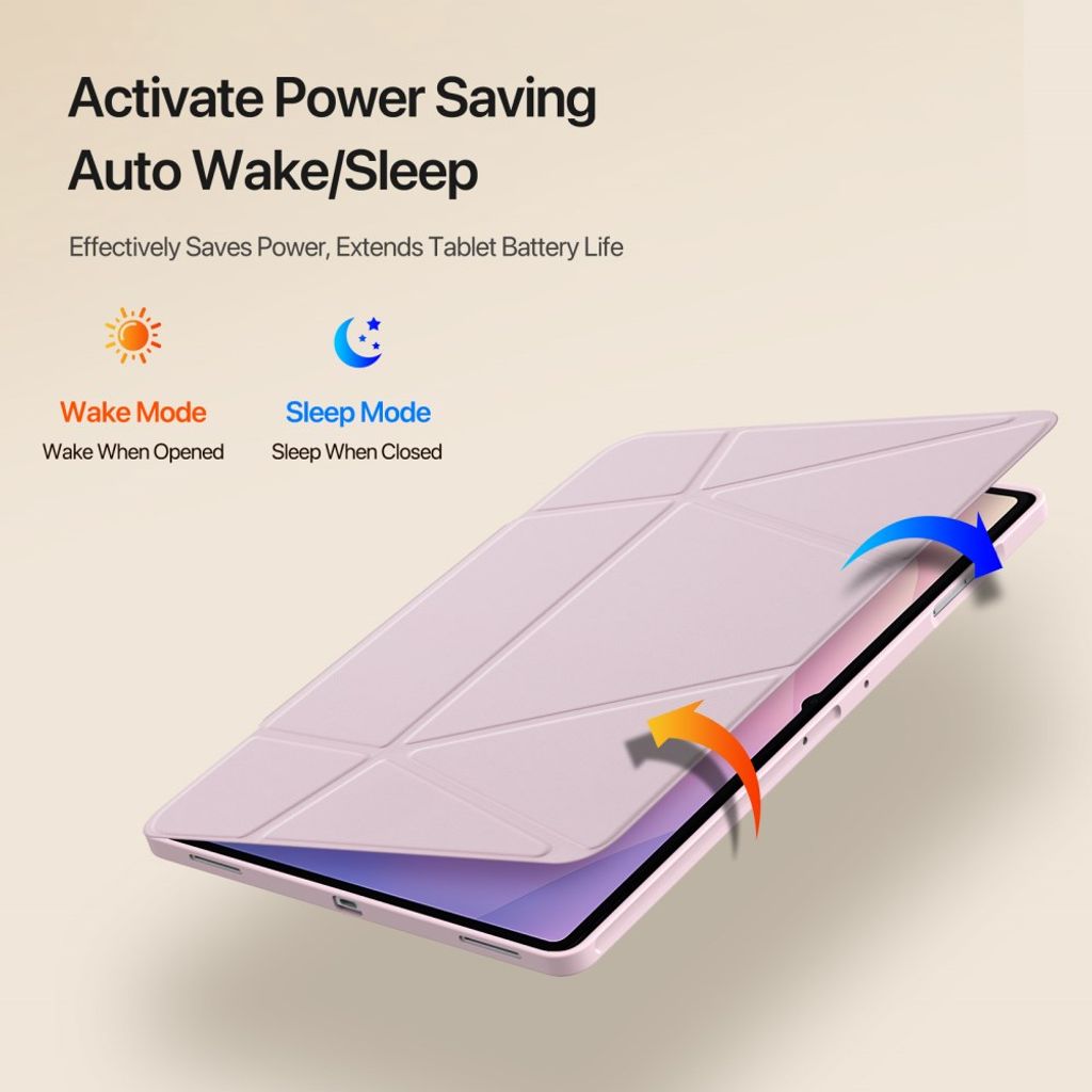 Dux Ducis Samsung Galaxy Tab S11 Ultra/S12 Ultra Kotelo Vers Series Vaaleanpunainen