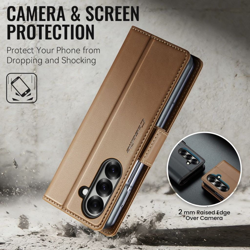 CaseMe Samsung Galaxy Z Fold 8 Ultra Kotelo 023 Series Ruskea