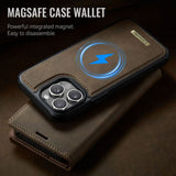 CaseMe iPhone 14 Pro Max Kotelo C49 Series Ruskea