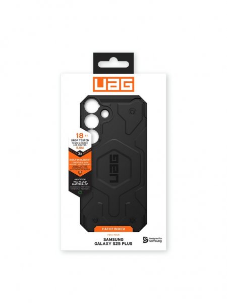 Urban Armor Gear (UAG) Samsung Galaxy S25 Plus -suojakuori Pathfinder MagSafe, musta