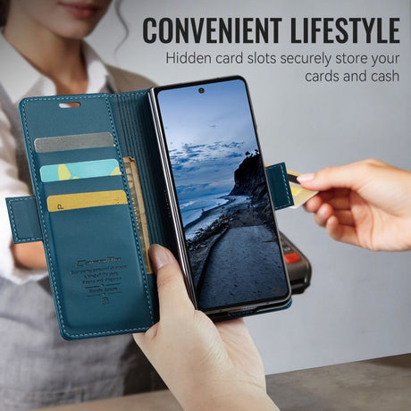 CaseMe Samsung Galaxy Z Fold 8 Ultra Kotelo 023 Series Sininen