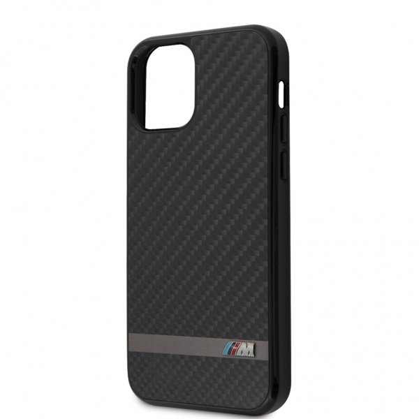 BMW iPhone 12/iPhone 12 Pro Suojakuori Carbon & Alu Musta