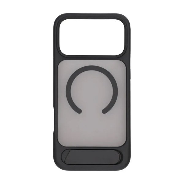 Rvelon iPhone 17 Pro Max -kuori jalustalla MagSafe Musta