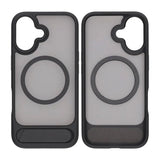 Rvelon iPhone 17 -kuori MagSafe-jalustalla, musta