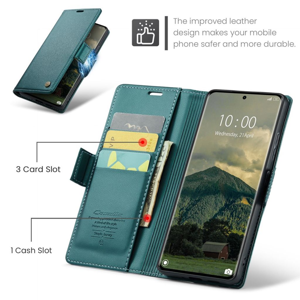 CaseMe Xiaomi Redmi Note 14 Pro 5G/14 Pro Plus 5G Kotelo 023 Series Vihreä