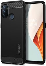 Spigen OnePlus Nord N100 Rugged Armor -suojakuori, mattamusta