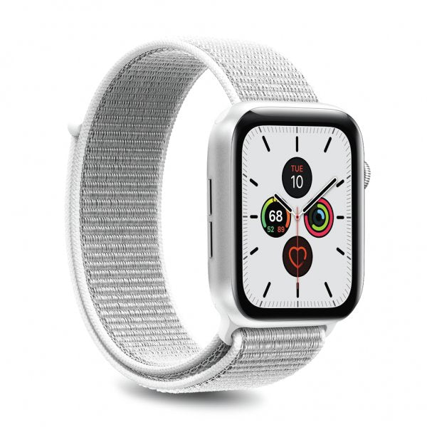 Puro Apple Watch 44/45/46mm/Apple Watch Ultra -ranneke Sport Band Ice White