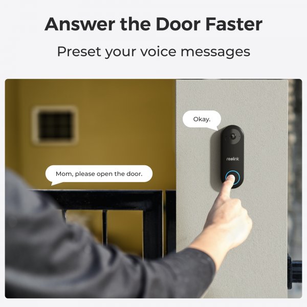 Reolink Video Doorbell PoE (D340P) Video-ovikello Smart 2K