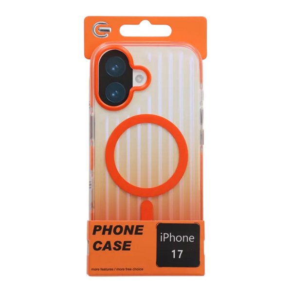 iPhone 17 Kuoret Korrugoitu MagSafe Oranssi