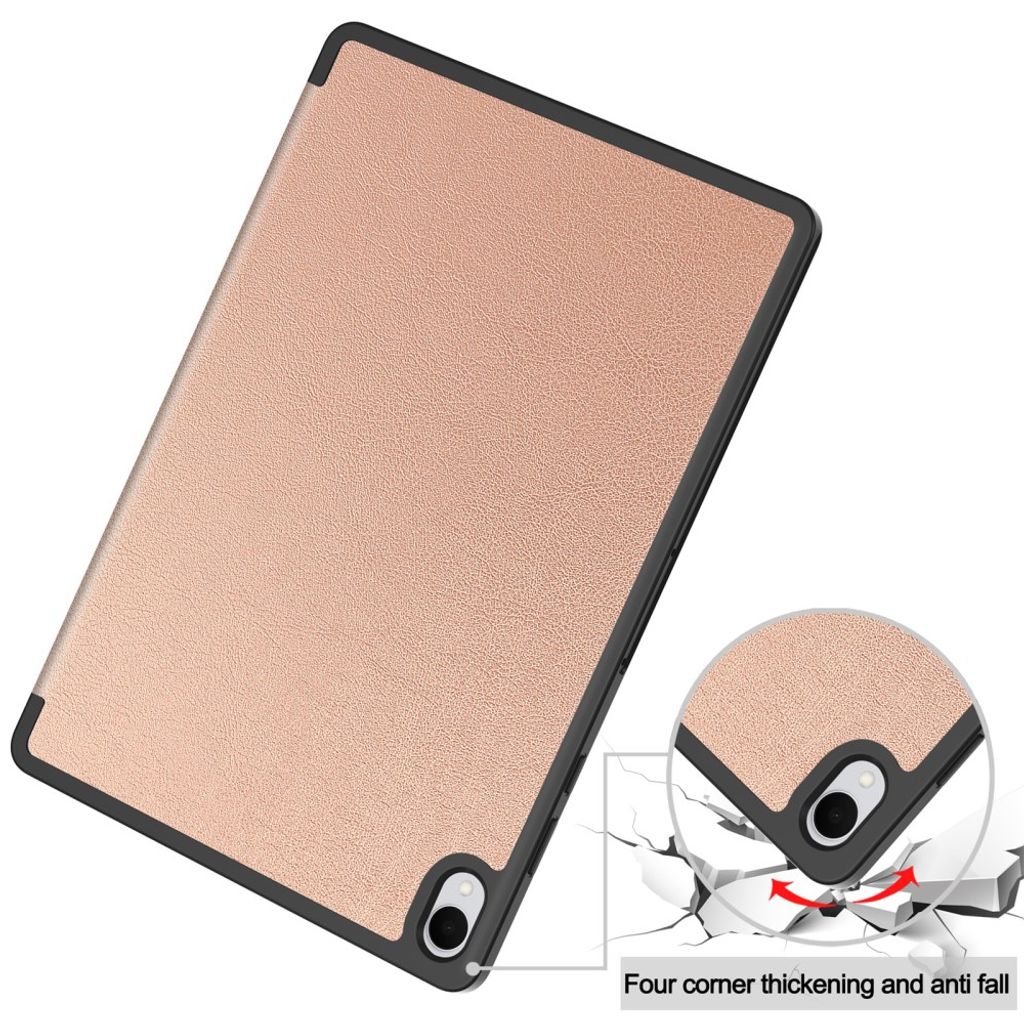 Samsung Galaxy Tab S12 Plus Kotelo Tri-Fold kynätasku Ruusukulta