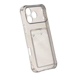 iPhone 17 Pro Max Kuori Korttikotelo Läpinäkyvä Musta