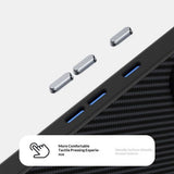 ABEEL Google Pixel 11 Kuori Hiilikuiturakenne MagSafe Musta