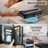 CaseMe iPhone 15 Kotelo C36 Series Musta