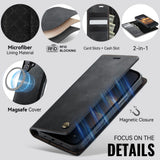 CaseMe iPhone 17 Kotelo C49 Series Musta