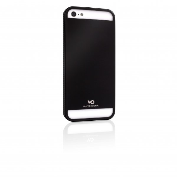 White Diamonds iPhone 5/5S/SE 2016 Kuori Metalli Musta