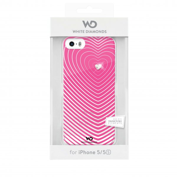White Diamonds iPhone 5/5S/SE 2016 Kuori Heartbeat Pinkki