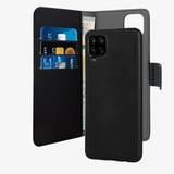 Puro Samsung Galaxy A12 suojakotelo lompakko irrotettava 2-in-1 musta