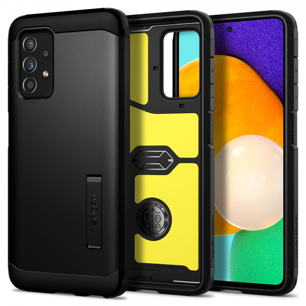Spigen Samsung Galaxy A52/A52s 5G Suojakuori Tough Armor Musta
