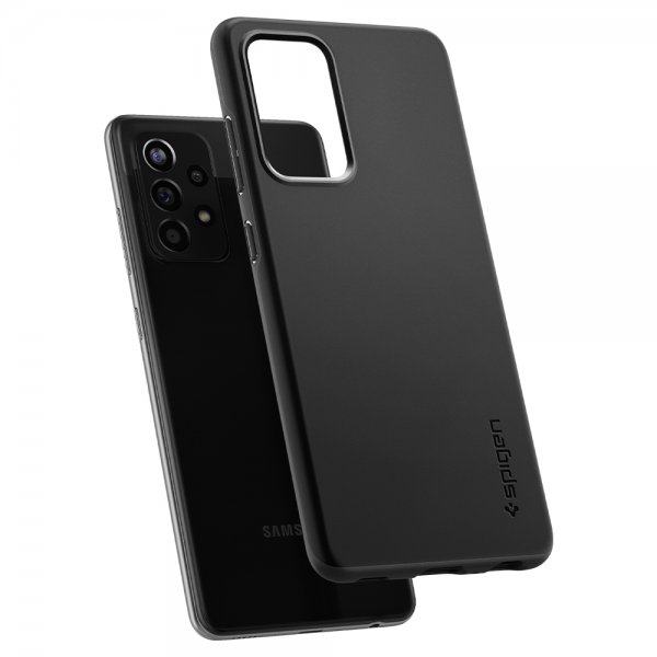Spigen Samsung Galaxy A52/A52s 5G -suojakuori, Thin Fit, musta