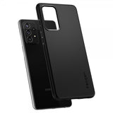 Spigen Samsung Galaxy A72 Kuori Thin Fit Musta