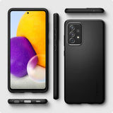 Spigen Samsung Galaxy A72 Kuori Thin Fit Musta