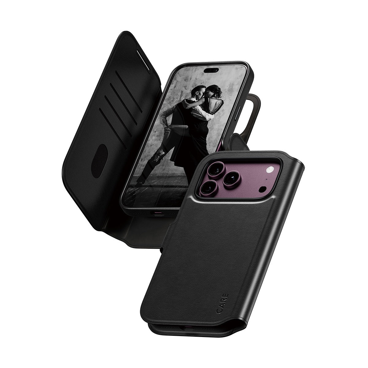 CARE by PanzerGlass iPhone 17 Pro Max/iPhone 18 Pro Max Kotelo Tango Wallet MagSafe Musta