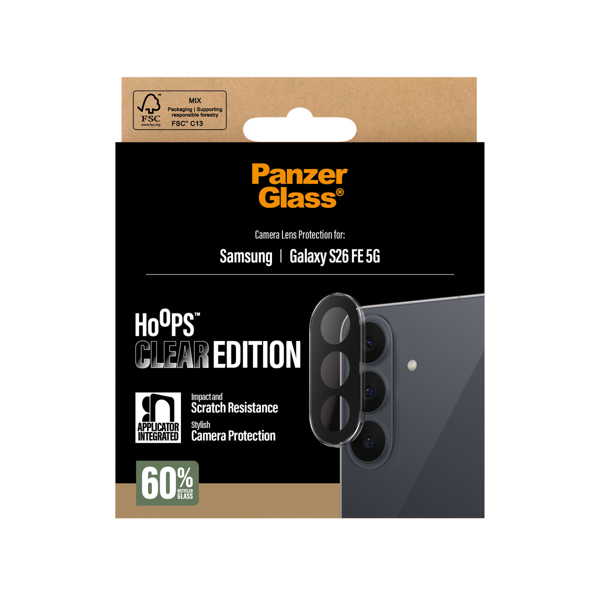 PanzerGlass Samsung Galaxy S26 FE Kameran linssinsuojus Hoops