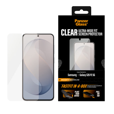 PanzerGlass Samsung Galaxy S26 FE Näytönsuoja Fastfit In-a-Box