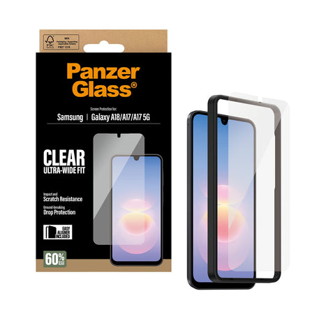 PanzerGlass Samsung Galaxy A18 Näytönsuoja Ultra-Wide Fit EasyAligner