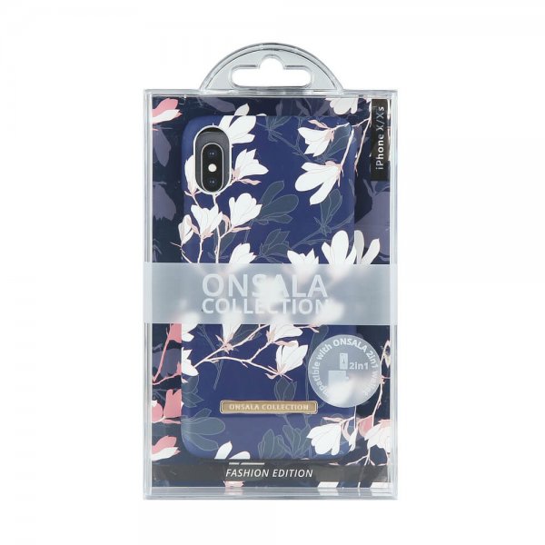 Onsala iPhone X/Xs -kuori Fashion Edition Mystery Magnolia
