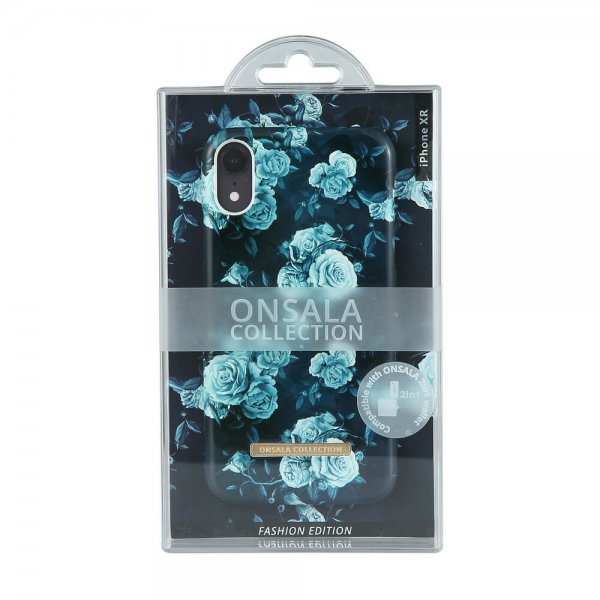 Onsala iPhone Xr Kuoret Fashion Edition Dark Flower