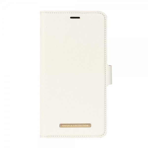 Onsala iPhone Xs Max -kuori, Fashion Edition, irrotettava, Saffiano-valkoinen