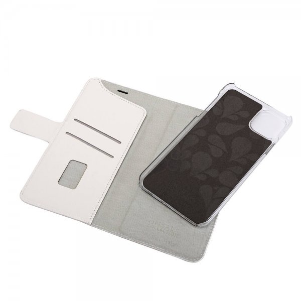 Onsala iPhone 11 Pro Max suojakuori Fashion Edition irrotettavalla Saffiano-kuorella, valkoinen