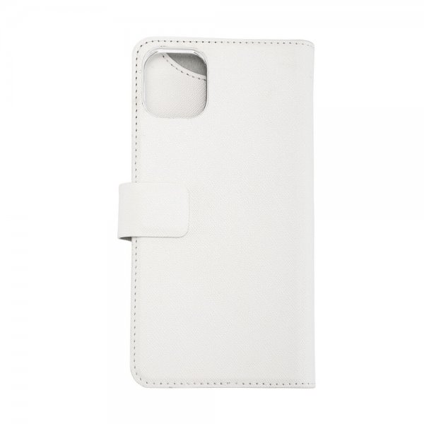 Onsala iPhone 11 Pro Max suojakuori Fashion Edition irrotettavalla Saffiano-kuorella, valkoinen