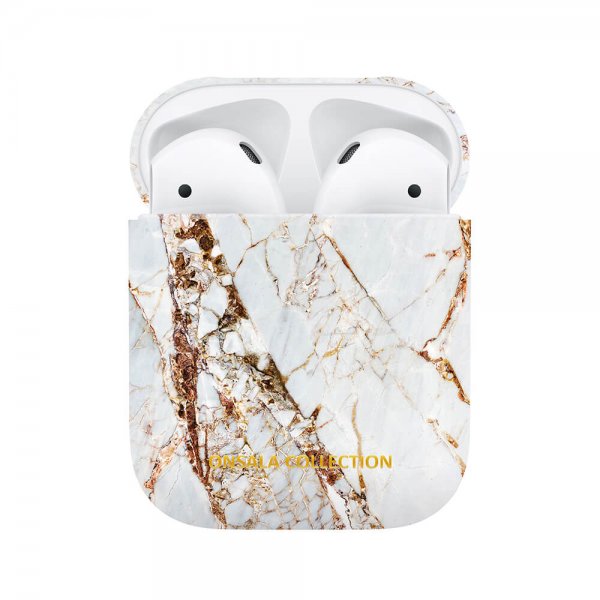 Onsala AirPods 1/2 Kuoret Fashion Edition White Rhino Marble