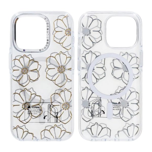 iPhone 15 Pro Max Kuori Kuvio MagSafe Kukat