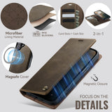 CaseMe iPhone 17 Kotelo C49 Series Ruskea