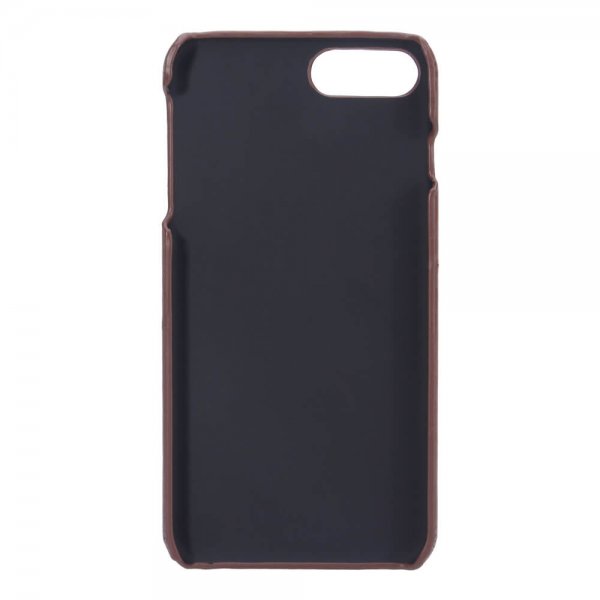 Onsala iPhone 6/6S Plus/iPhone 7 Plus/iPhone 8 Plus -kuori, jossa yksi korttipaikka, ruskea