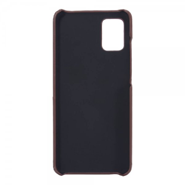 Onsala Samsung Galaxy A51 kuori korttipaikalla, ruskea