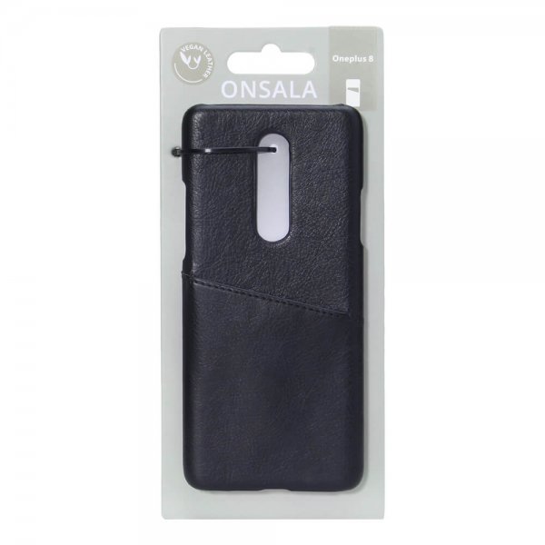 Onsala OnePlus 8 Kuori korttipaikalla Musta