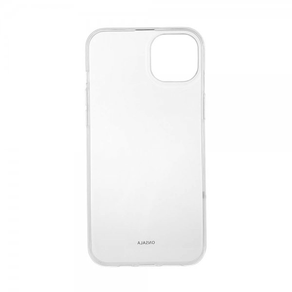Onsala iPhone 14 Plus -kuori, kierrätettyä TPU-muovia, läpinäkyvä
