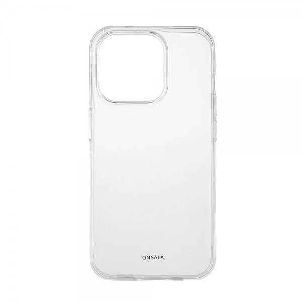 Onsala iPhone 15 Pro -kuori, kierrätettyä TPU-muovia, läpinäkyvä