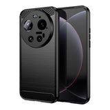 Xiaomi 17 Ultra Kuori Harjattu Hiilikytkentekstuuri Musta
