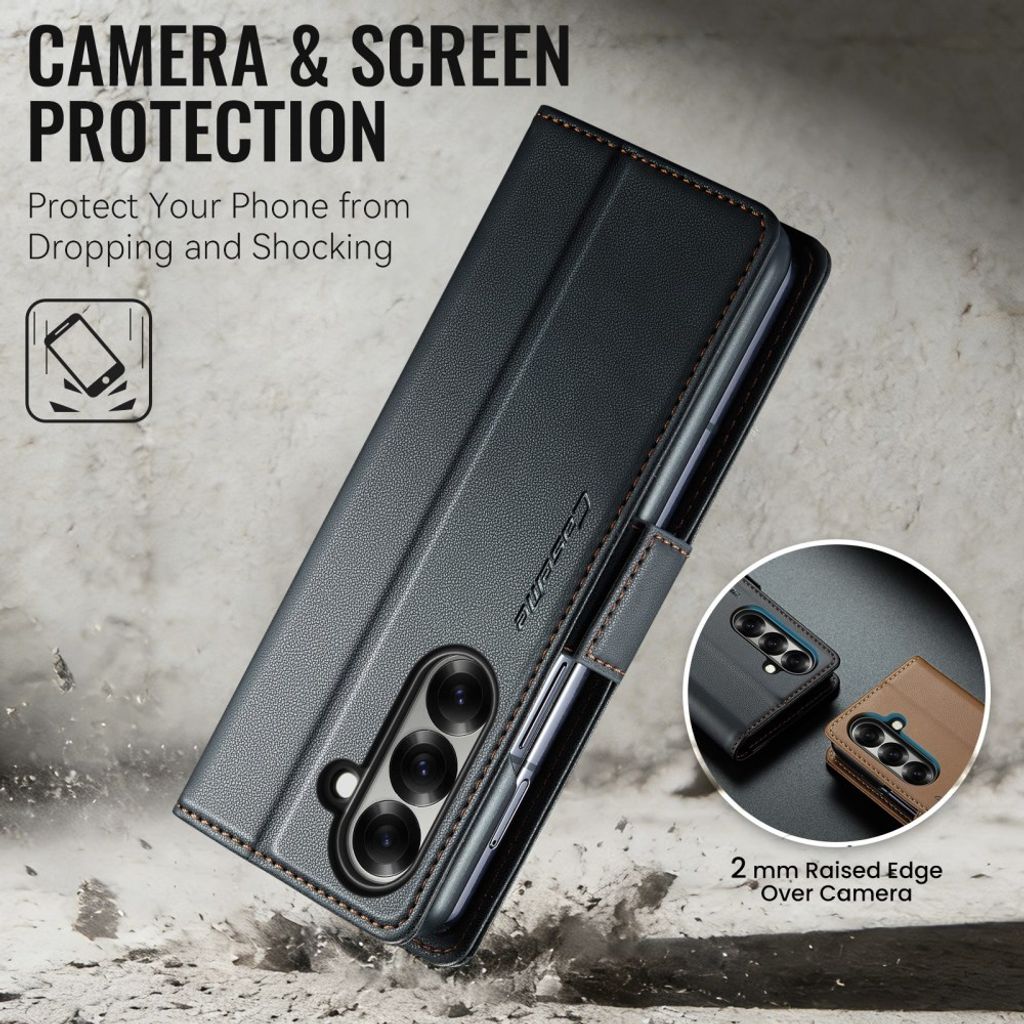 CaseMe Samsung Galaxy Z Fold 8 Ultra Kotelo 023 Series Musta